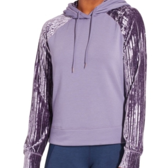 purple velvet sweatshirt